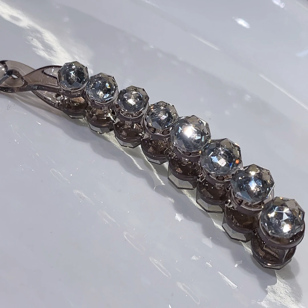 F754韩代款香槟色香蕉夹