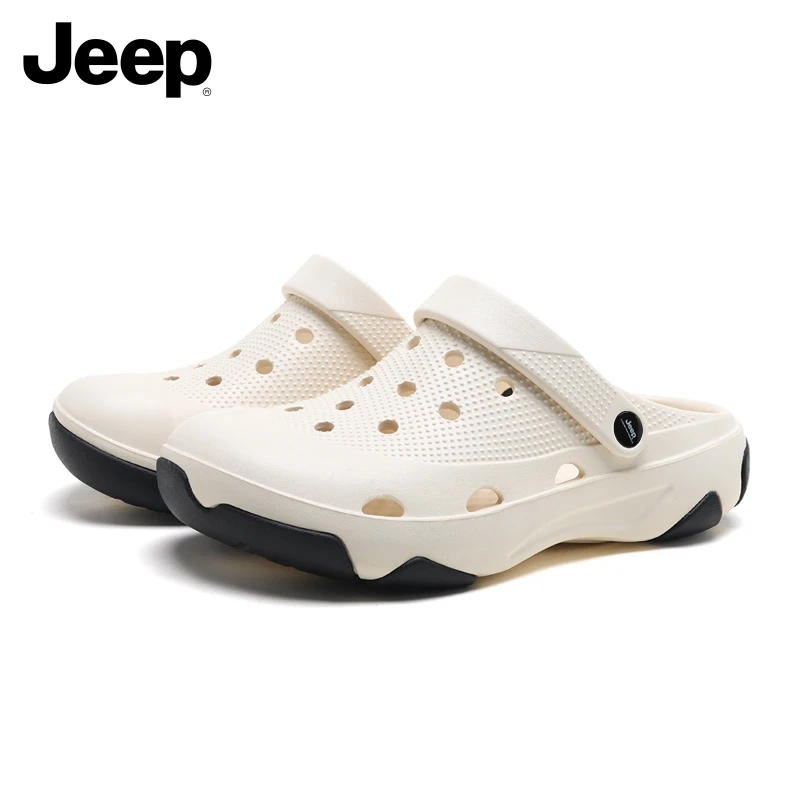 Jeep/吉普男士拖鞋潮流时尚休闲男凉拖防滑耐磨EVA户外轻便洞洞鞋