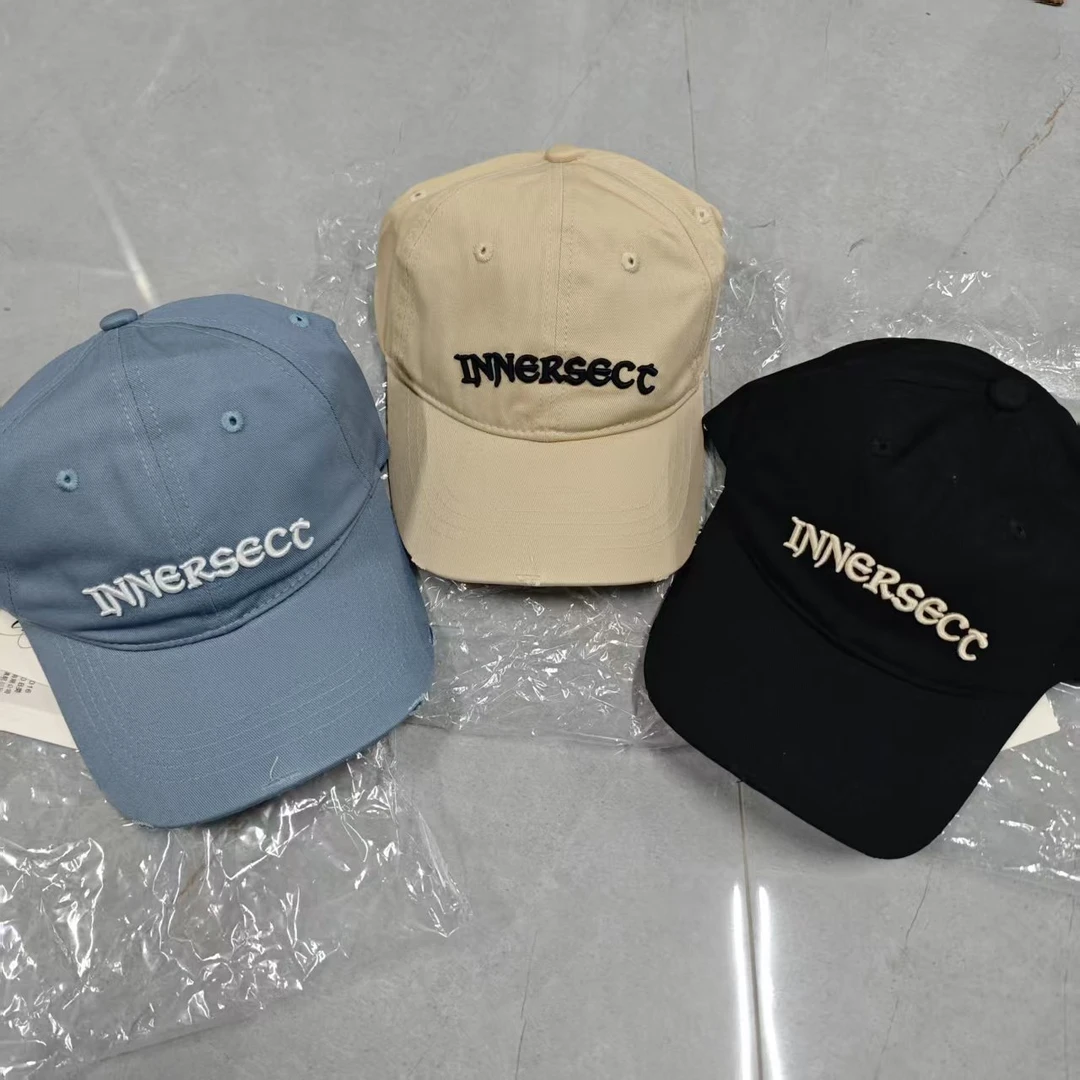 INN全家桶轻奢百搭纯色刺绣帽子--男女同款