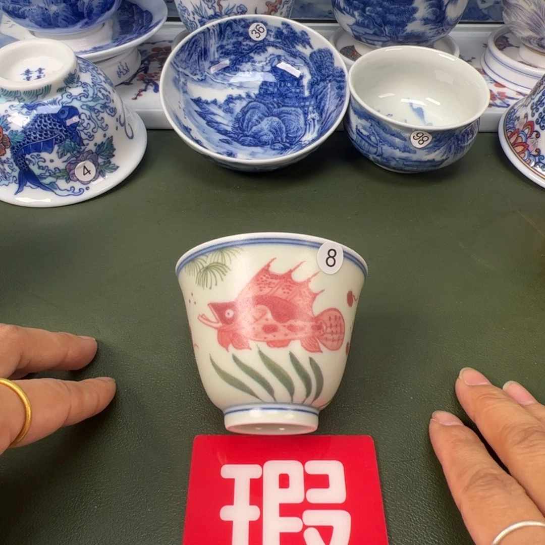 陶瓷景德镇纯手工纯手绘茶具木木8