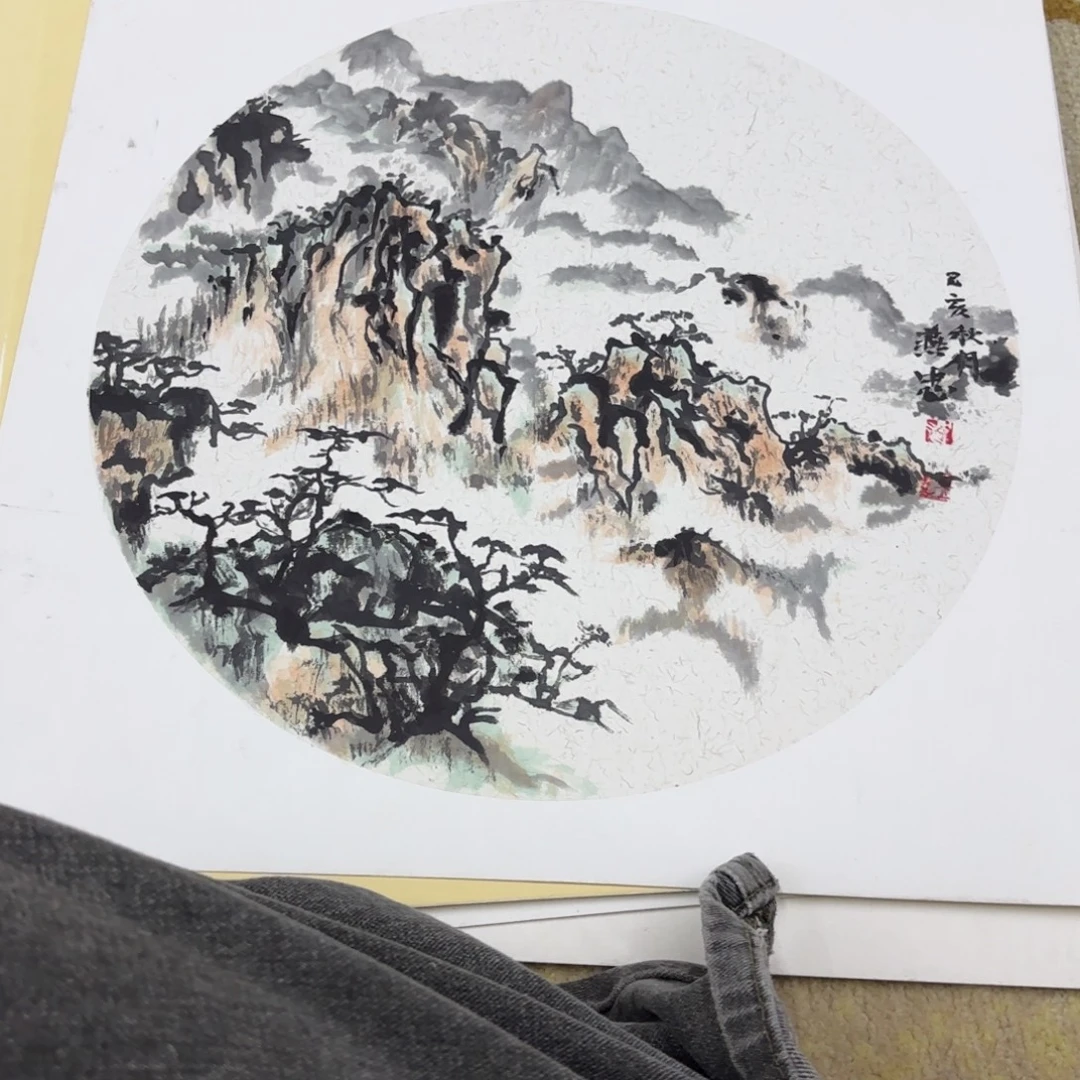 国画38-38卡纸山水艺