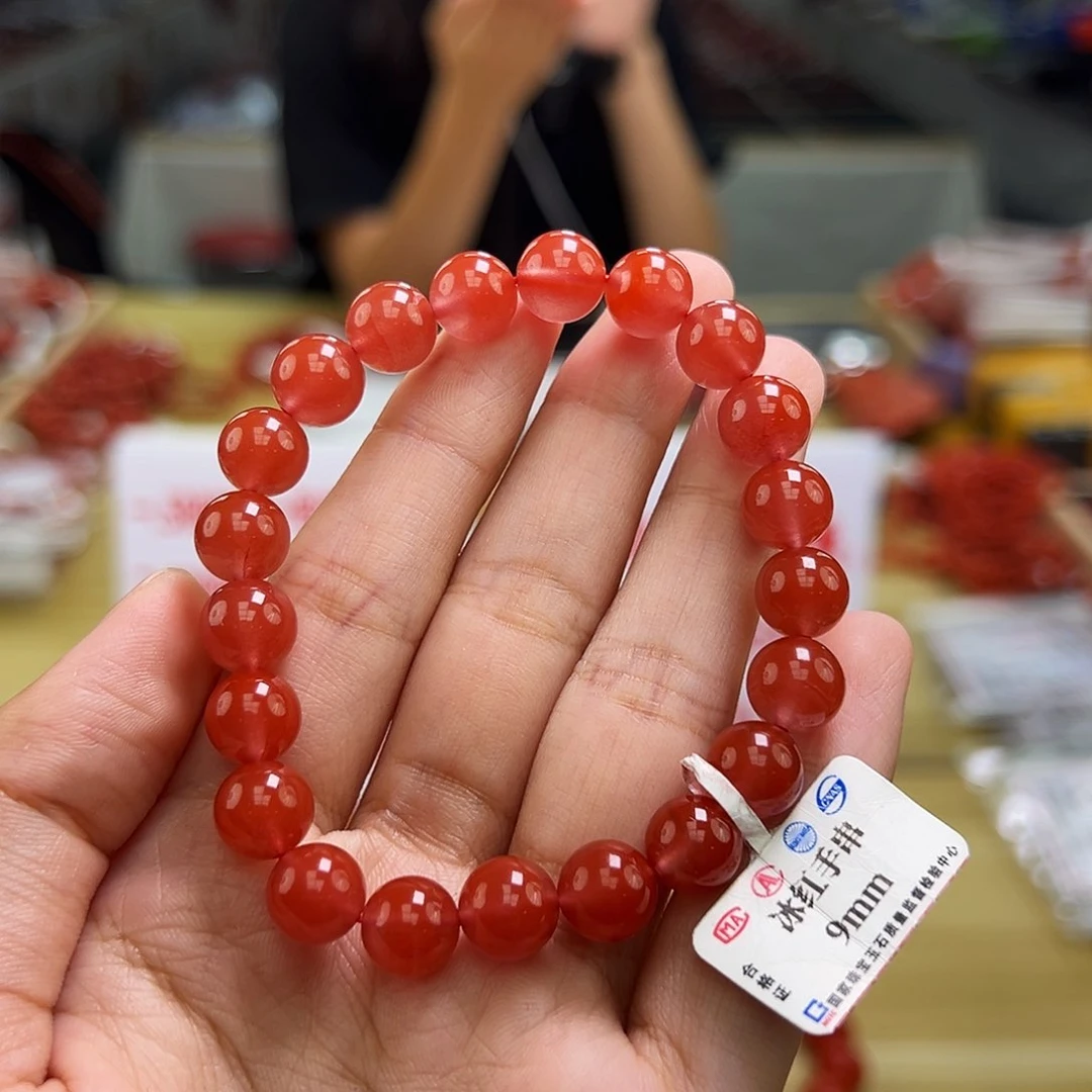 南红玛瑙多样性发一，卡9mm未镶嵌