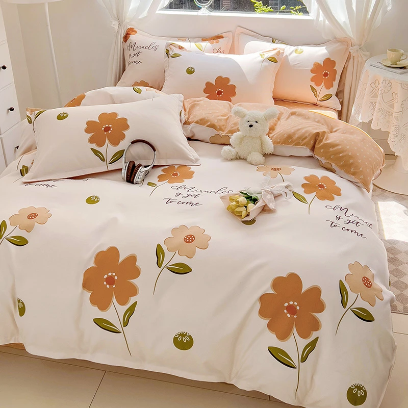 正品亲肤被套罩磨毛加厚四季款床单被罩单双人学生宿舍床上用品