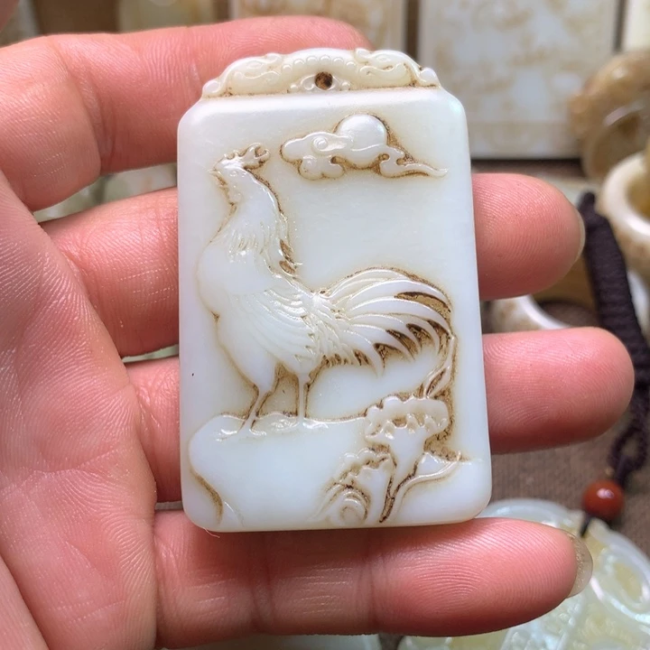 和田玉挂件未镶嵌莎*