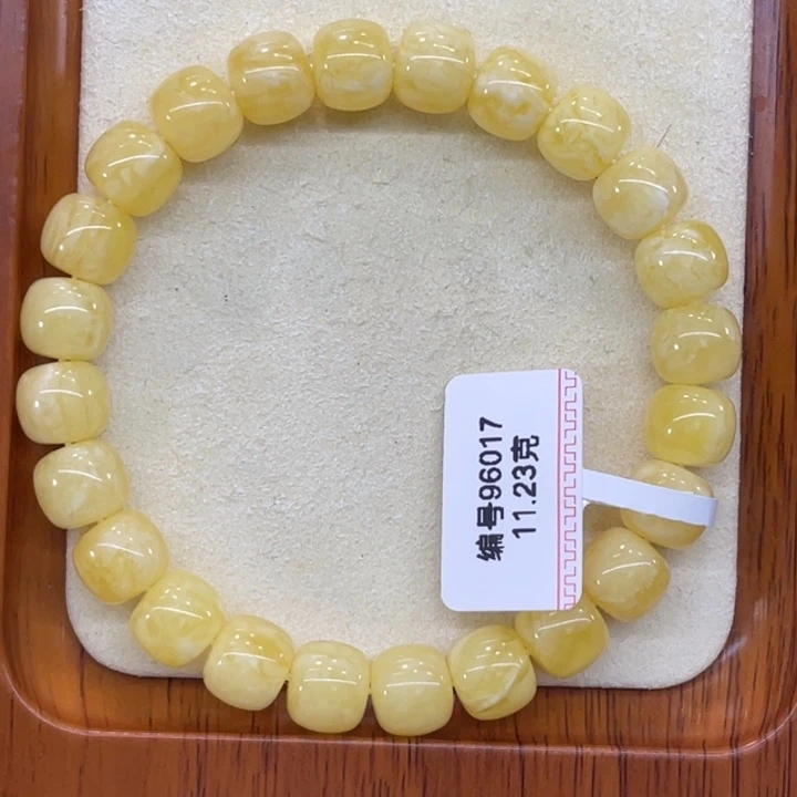 琥珀未镶嵌手链蜜蜡