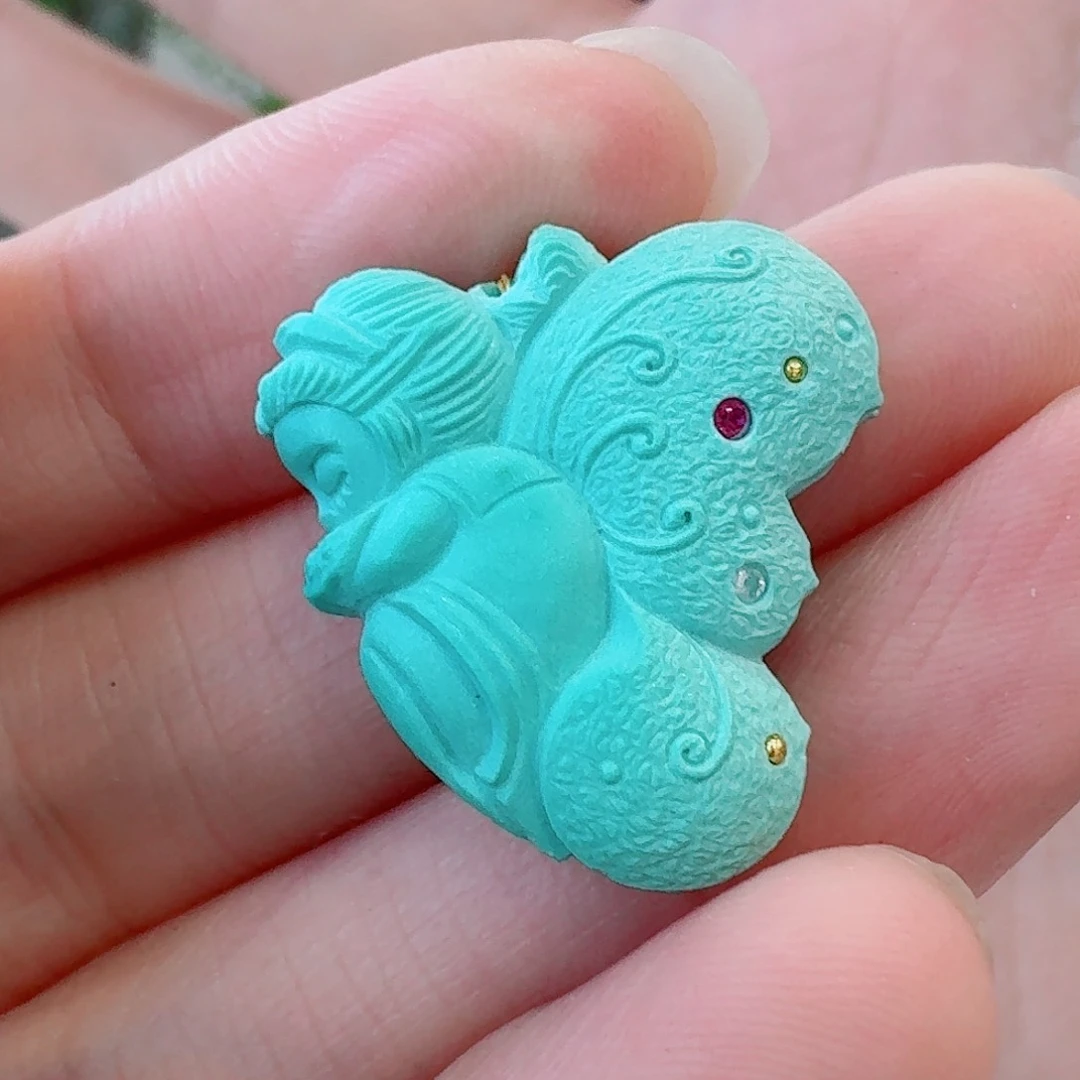 未镶嵌绿松石珠宝奇石