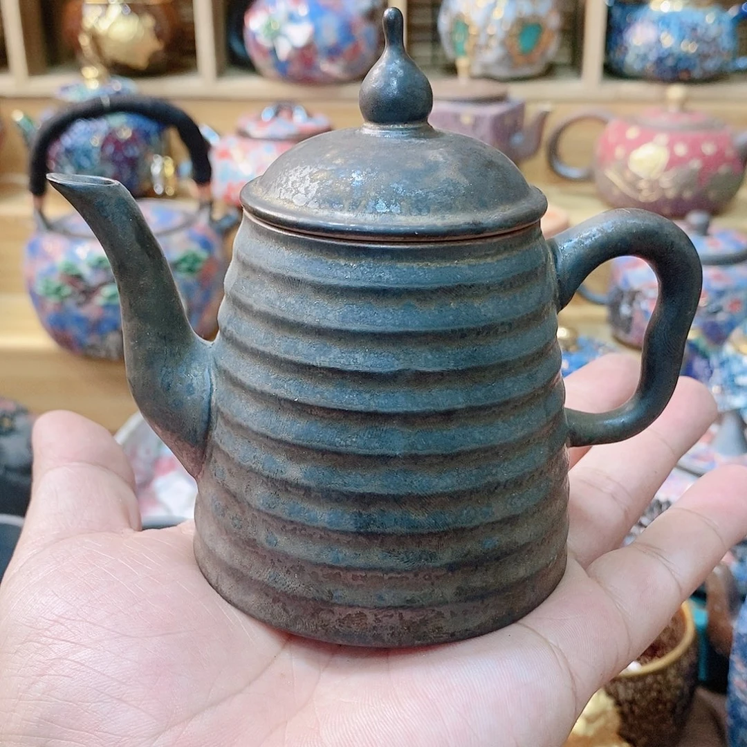 粗陶志野柴烧茶器