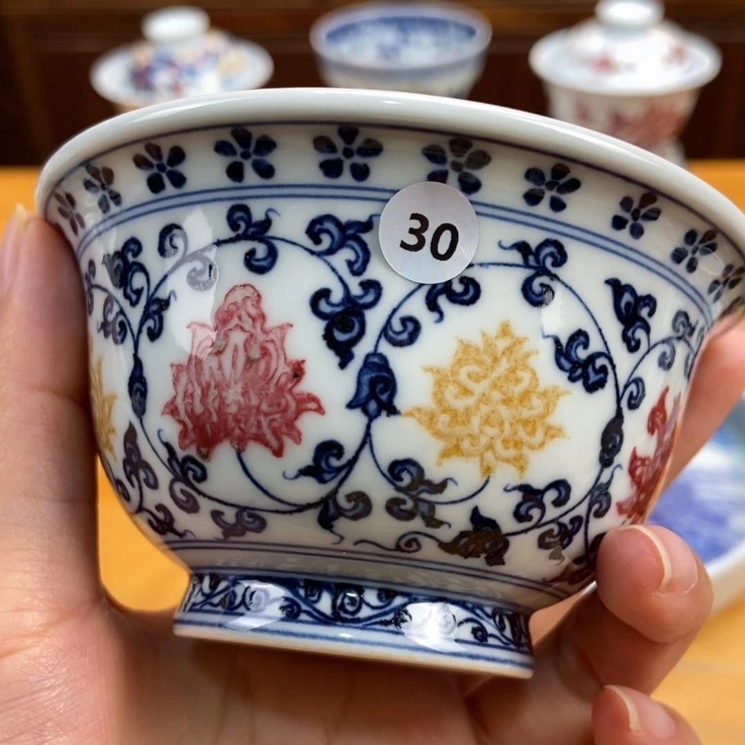 手绘现代茶具非古董