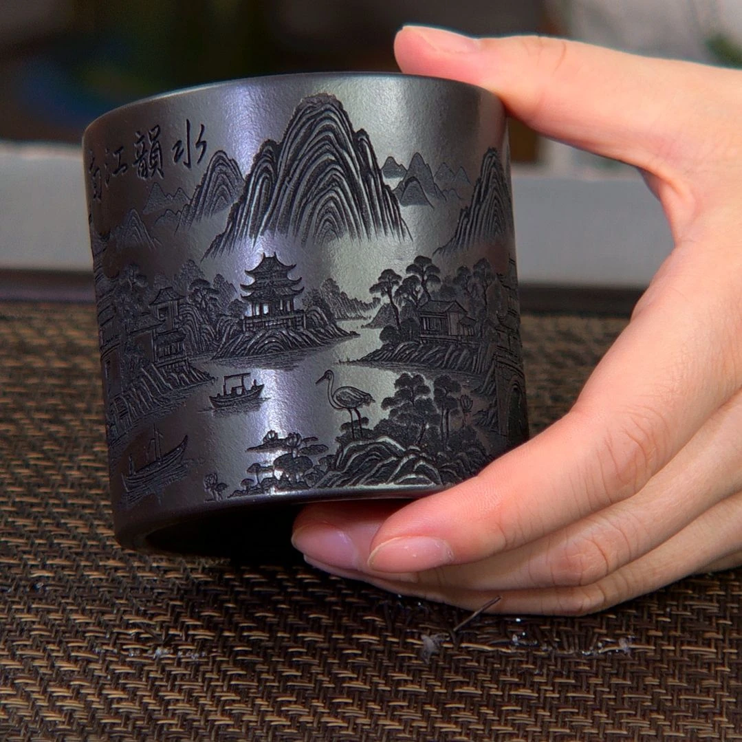 茶杯紫砂高货放漏