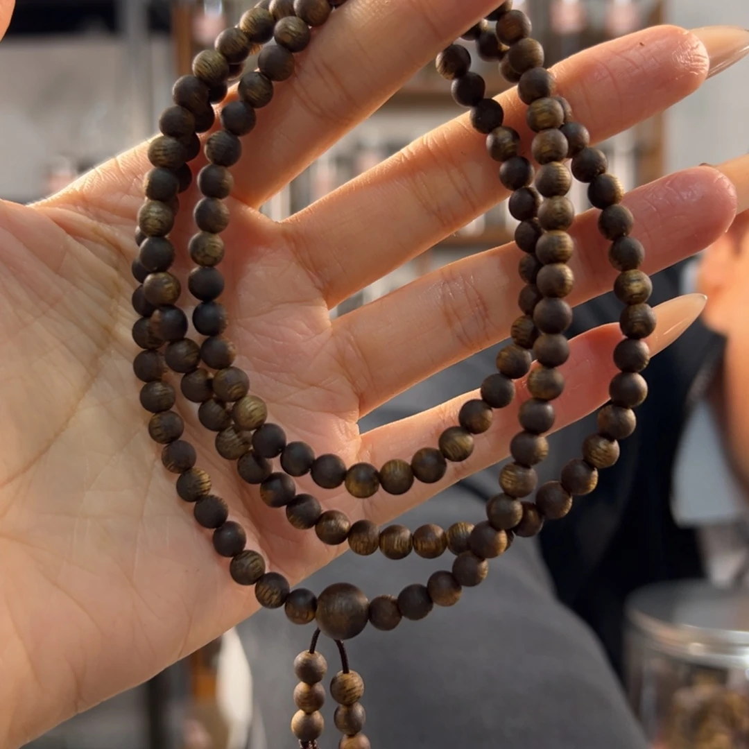 沉香手串奇楠沉香卡5/9g+圆多多样性发一