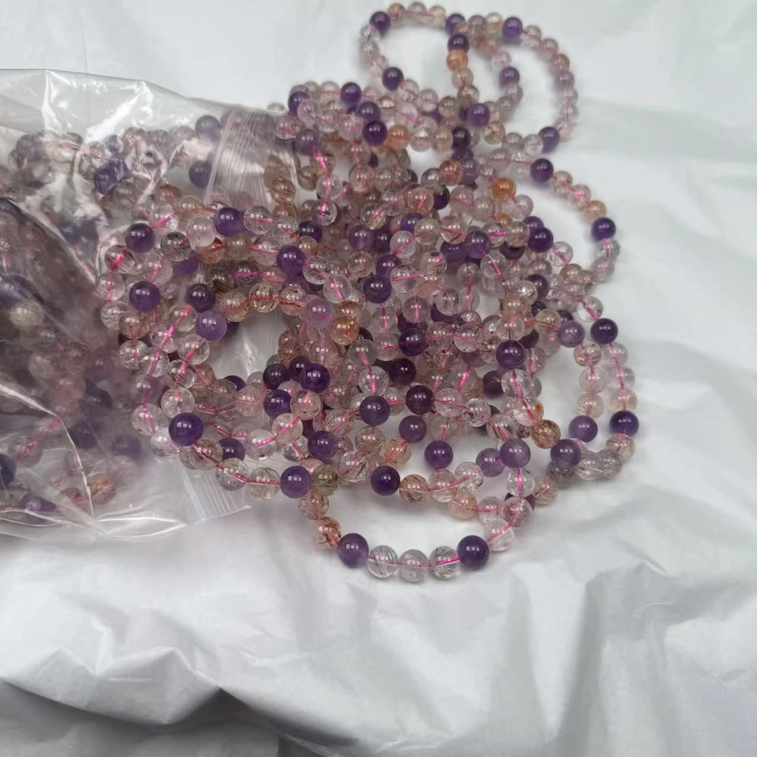 【绿庄】-1308/--天然超七水晶单圈-多样性发其一