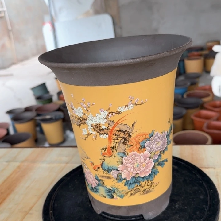 紫砂紫砂花盆s d g h j