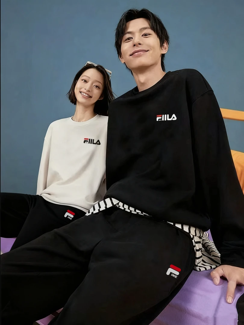 经典菲标圆领卫衣休闲百搭时尚秋冬男女同款长袖（WYX）