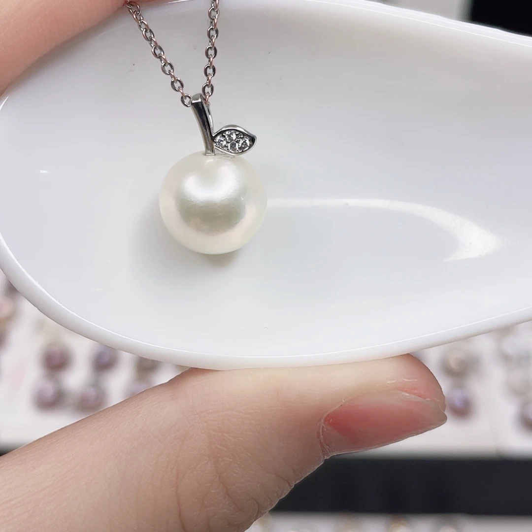 合金淡水珍珠吊坠(赠链)