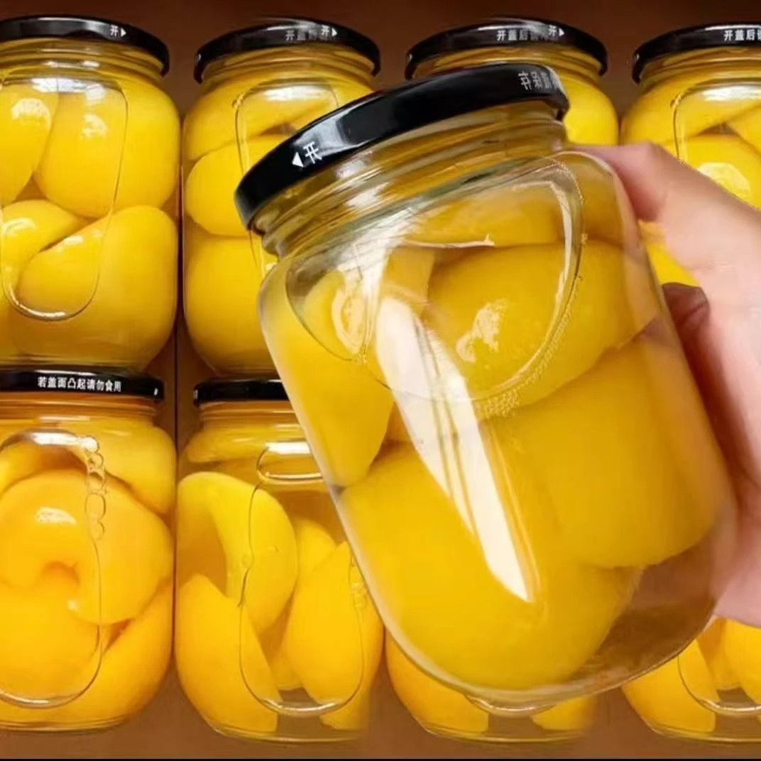 高品质黄桃罐头510 g新鲜黄桃水果超大瓶装黄桃罐头即食清甜爽脆