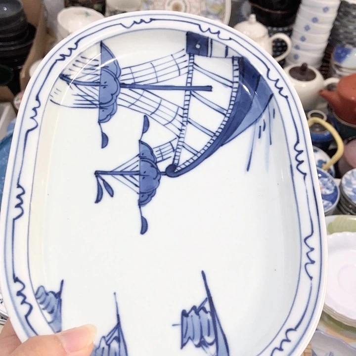 四***猫瓷片中古回流瓷器瓷器