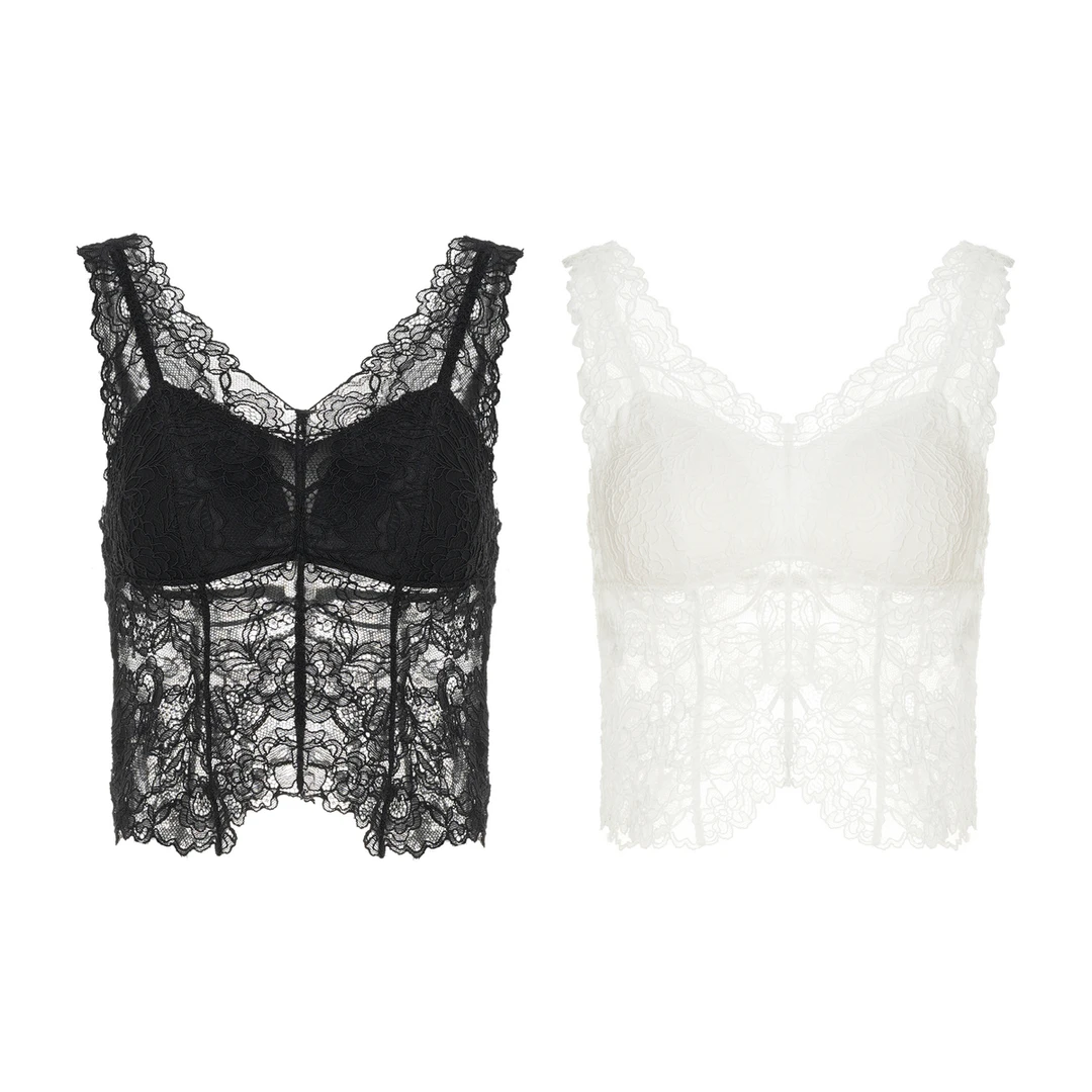 LYNEE 宽肩带蕾丝美背基础百搭 LAD2FSA010