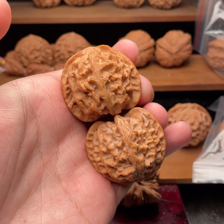 吊坠文玩核桃40毕业全品红皮苹果园