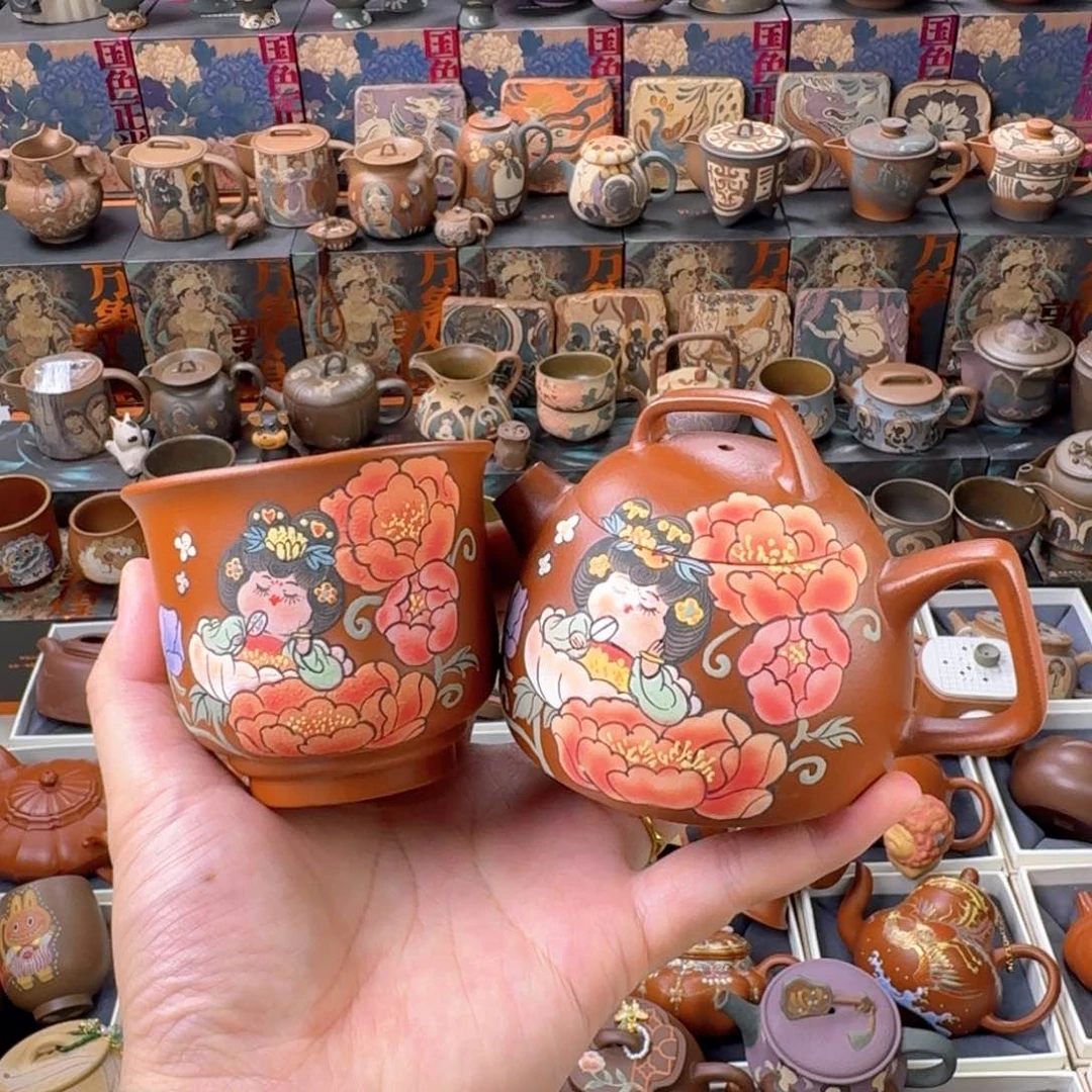 茶壶紫砂微瑕180cc原矿精工半手