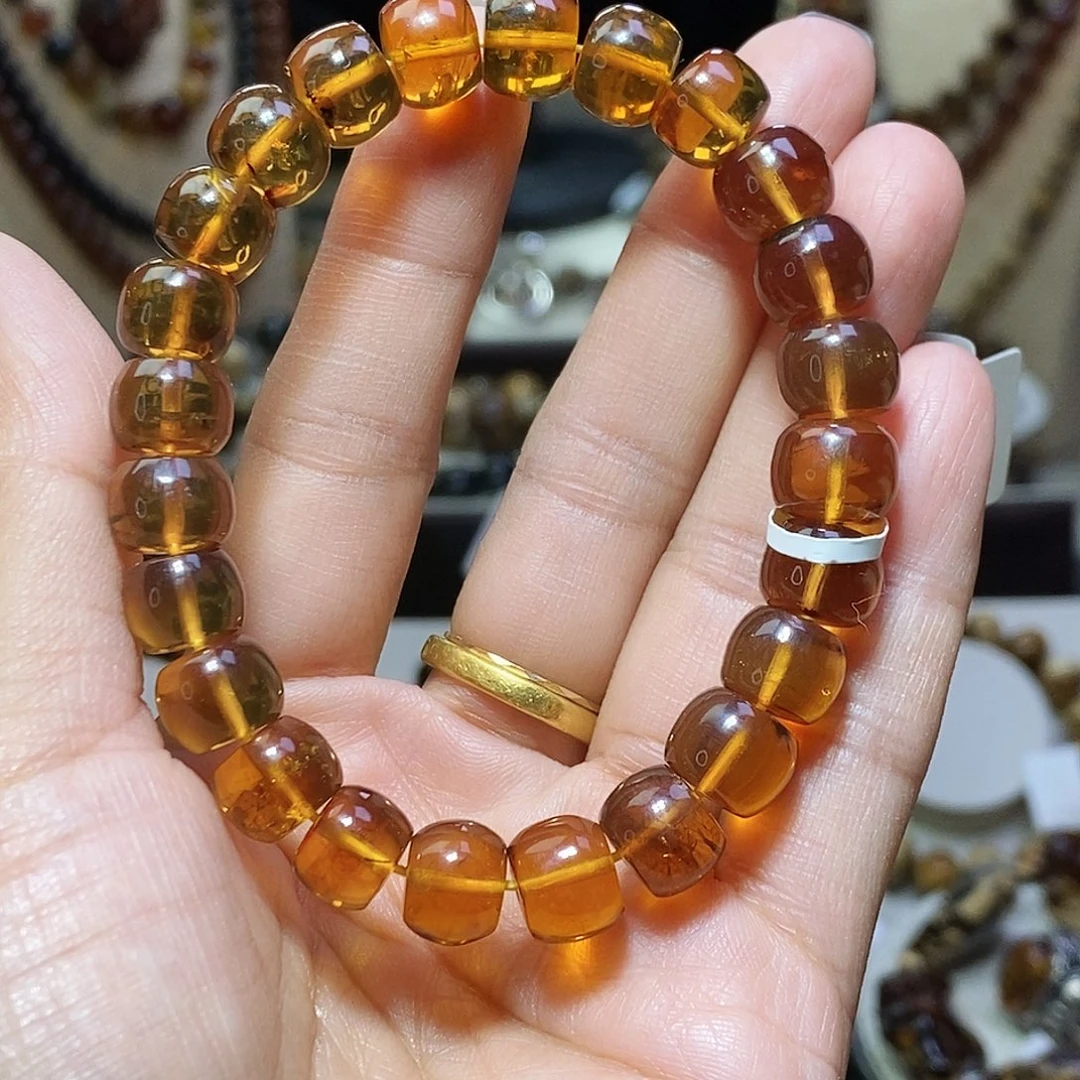 再***发琥珀未镶嵌裸石金珀老型10mm