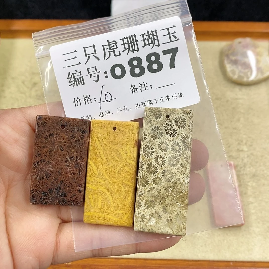 硅化珊瑚（珊瑚玉）1未镶嵌随****满