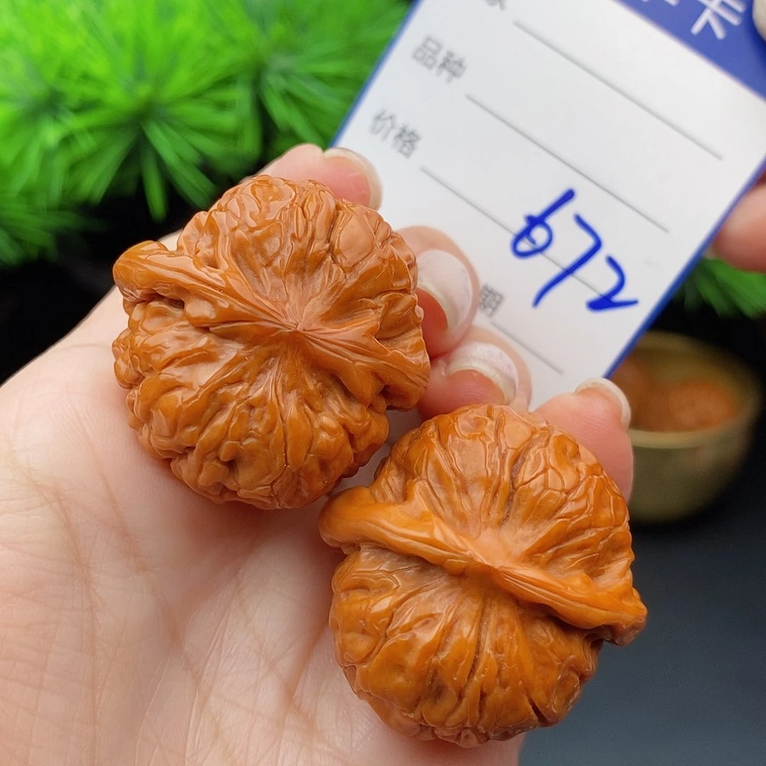 文玩核桃把件36甲骨文672