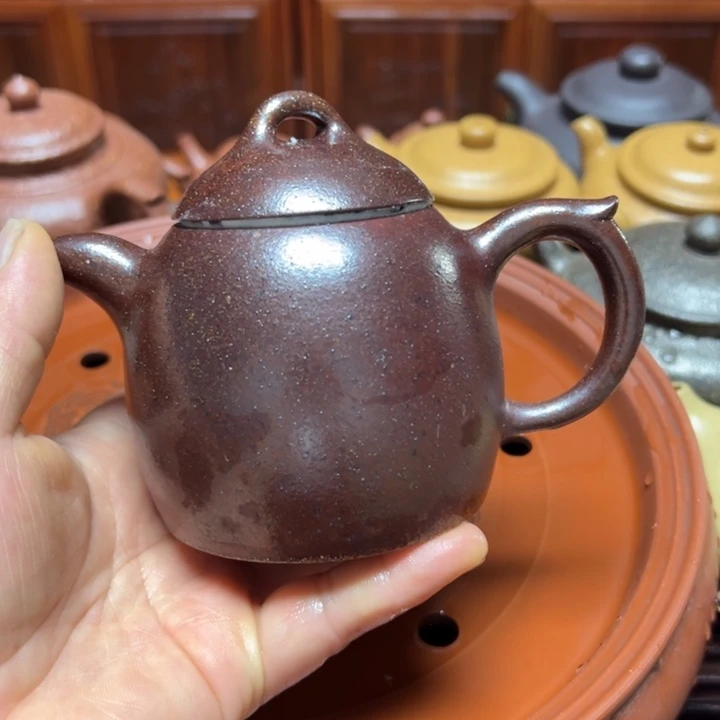 茶壶紫砂宜兴原矿金丝楠木