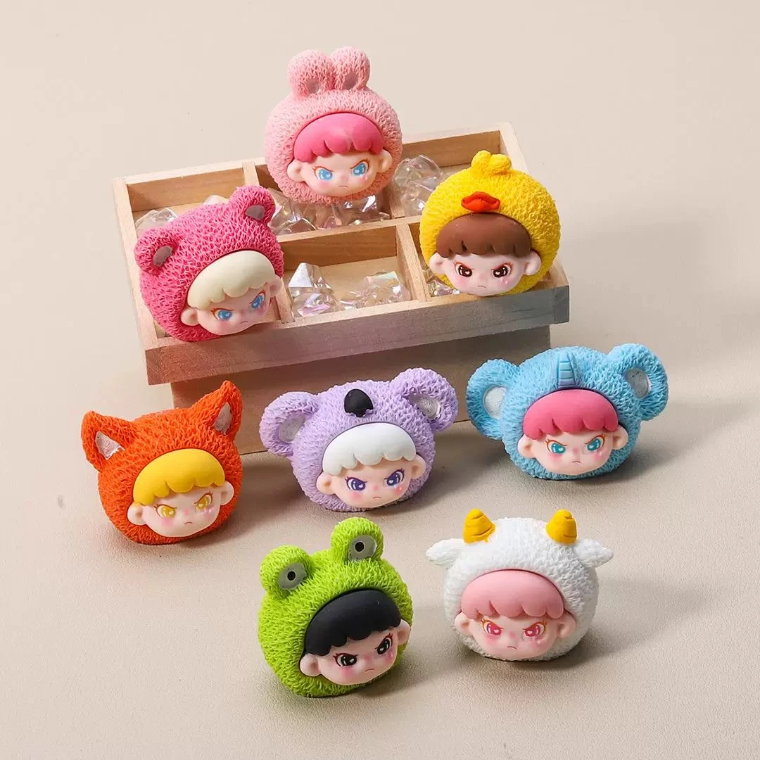 {直播拆}实色动物大表姐diy