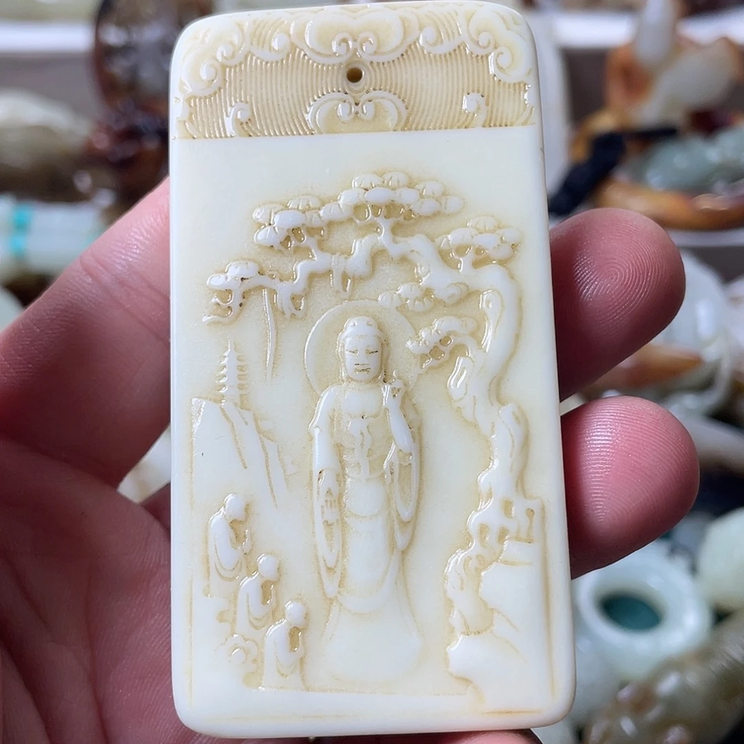 和田玉未镶嵌颈饰