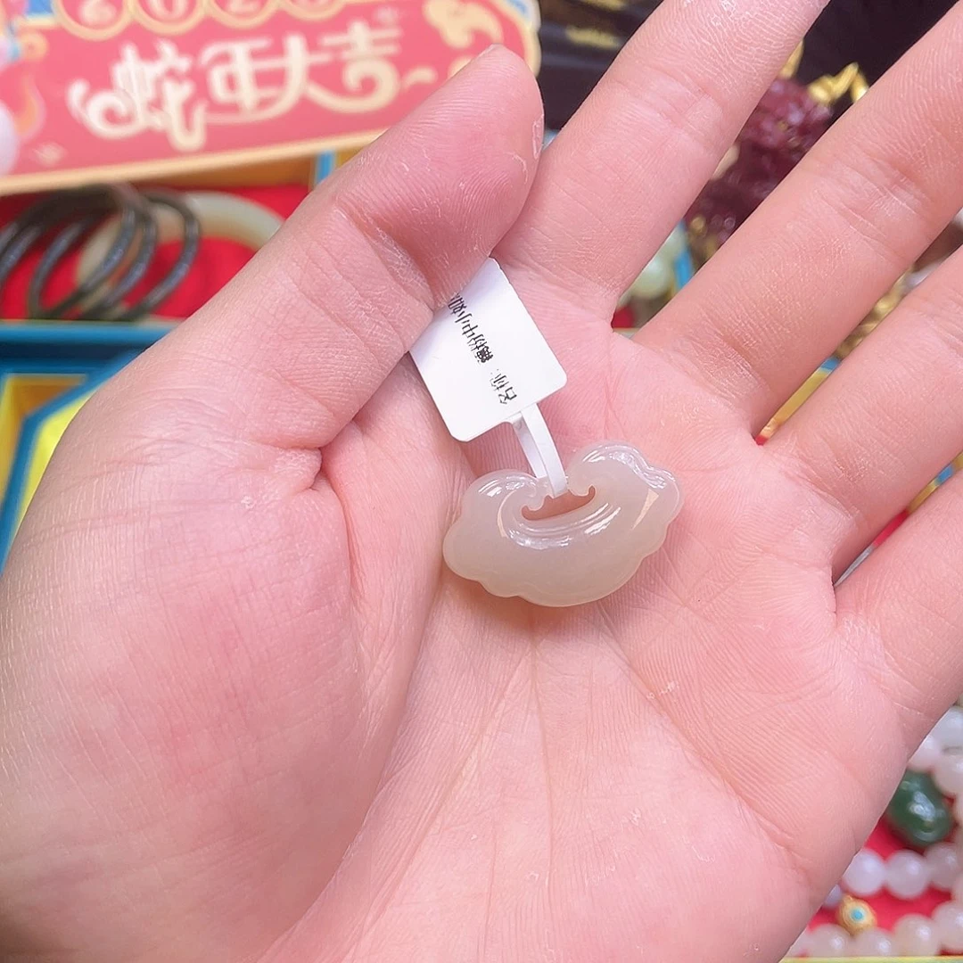 和田玉如意锁未镶嵌