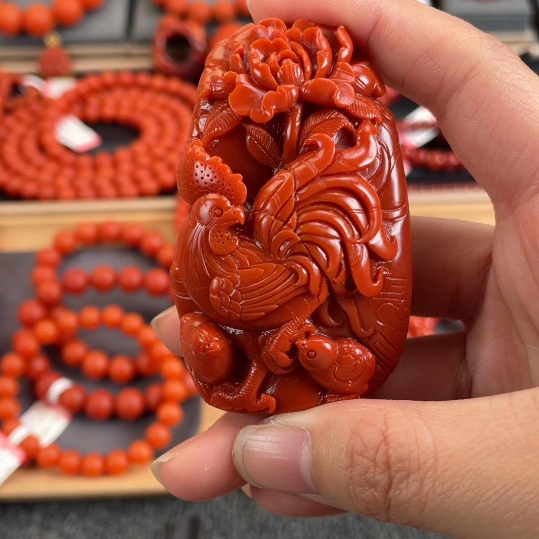 南红玛瑙未镶嵌雕刻