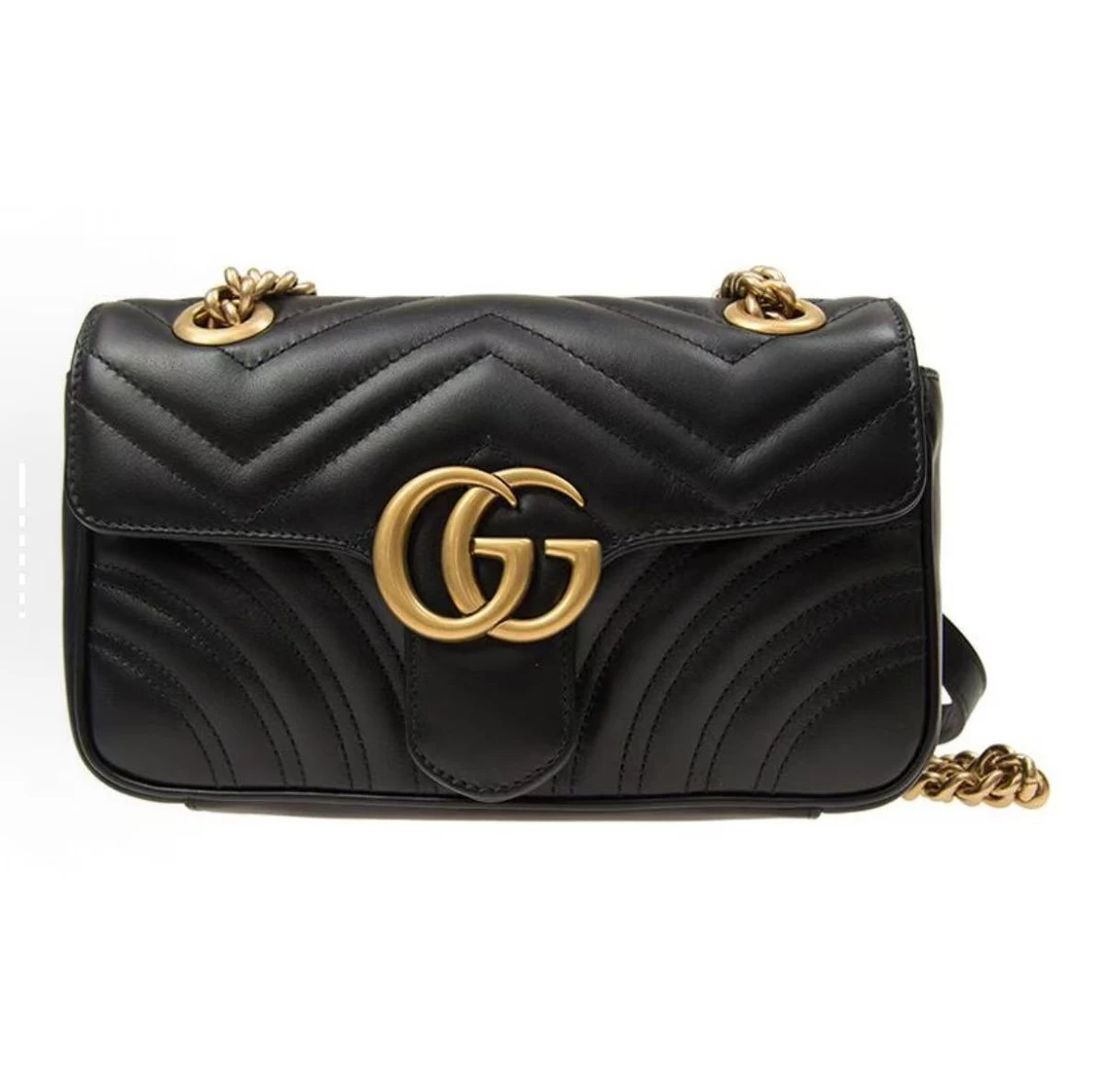 99新 GUCCI/古驰 【交个朋友专属】马蒙22/26单肩斜跨包