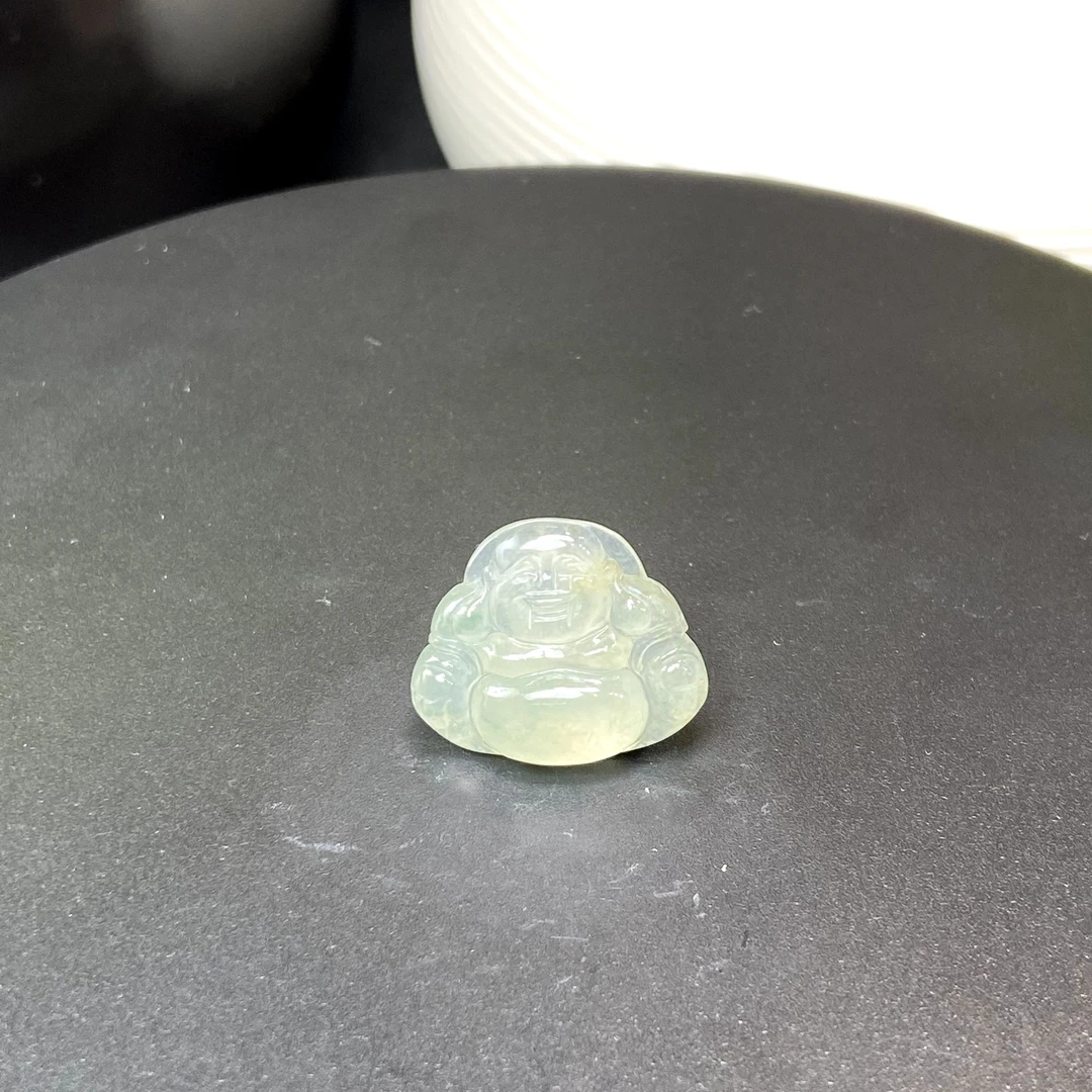 RX17天然缅甸A货翡翠冰种佛公/071674/北京中保拍卖