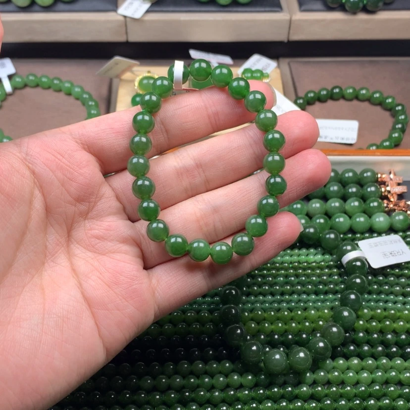 【闪购商品】和田玉（碧玉）手串未镶嵌我**翔