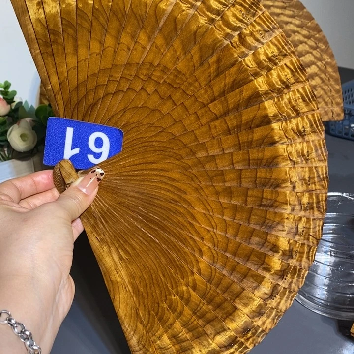 金丝楠哆**天金丝楠木扇子