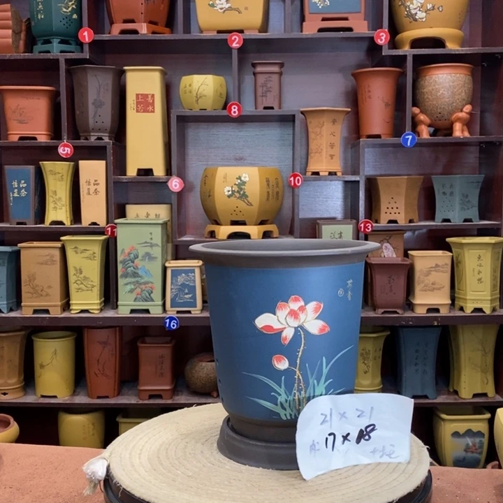 紫砂花盆紫砂花盆