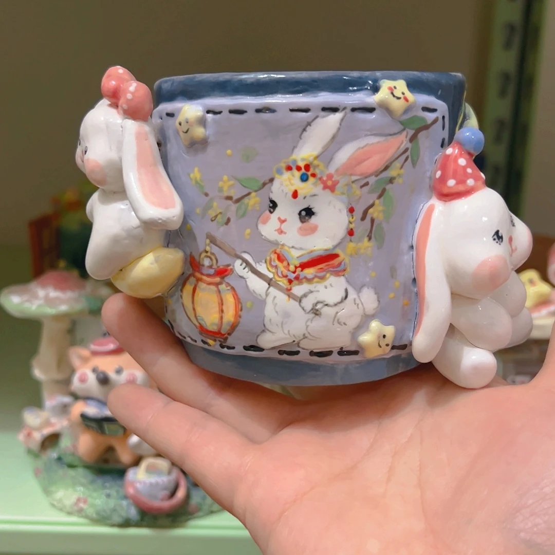 双十二福福纯手工多肉花盆