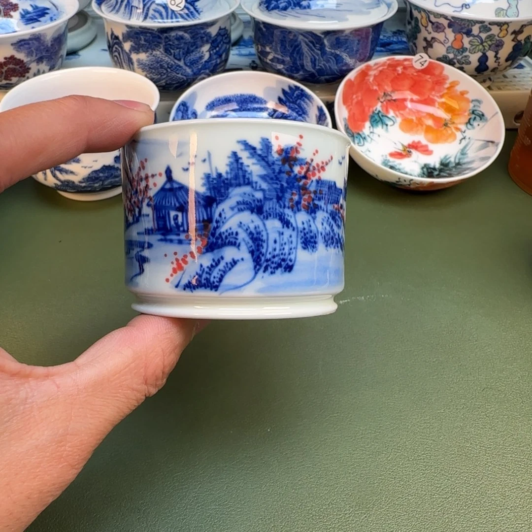 纯手工纯手绘茶具石头83