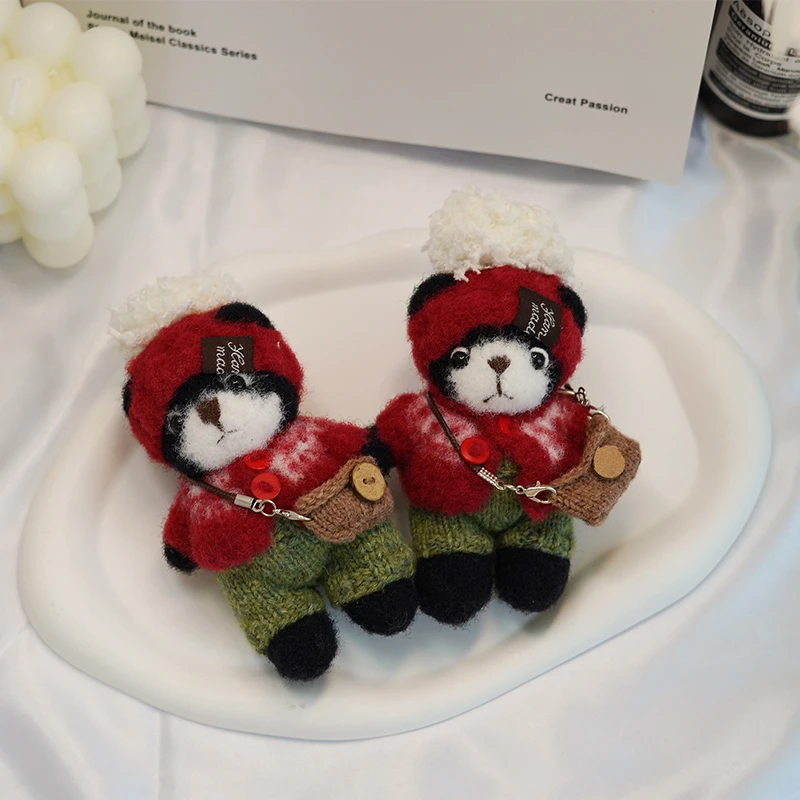 棒针熊 手工钩织手工DIY百搭时尚创意玩偶钩织