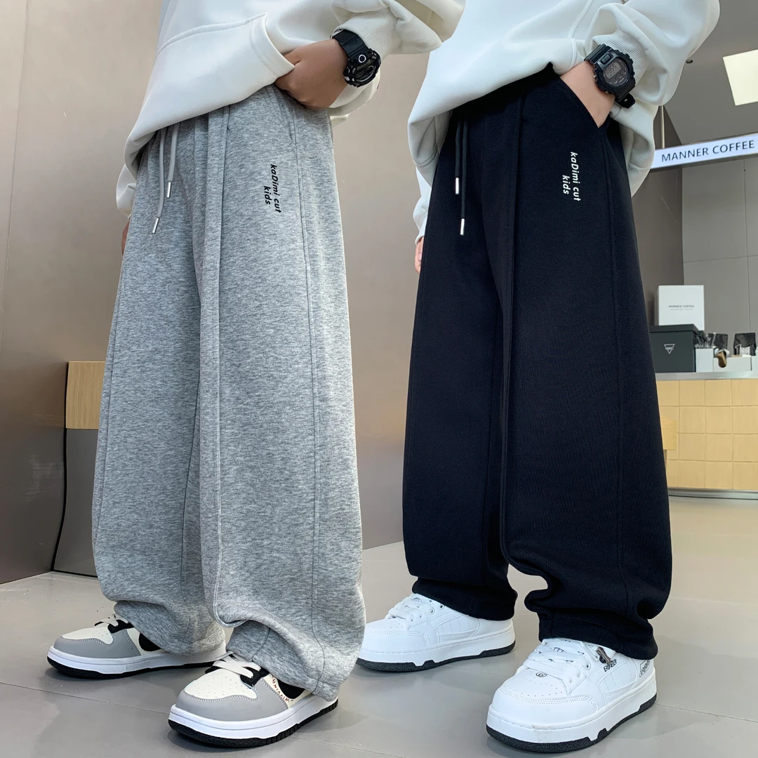 男童秋装宽松运动裤大童裤子2025新款春秋儿童休闲长裤男孩青少年