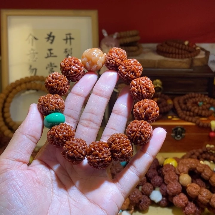 吊坠金刚菩提196玉化貔貅绿扣