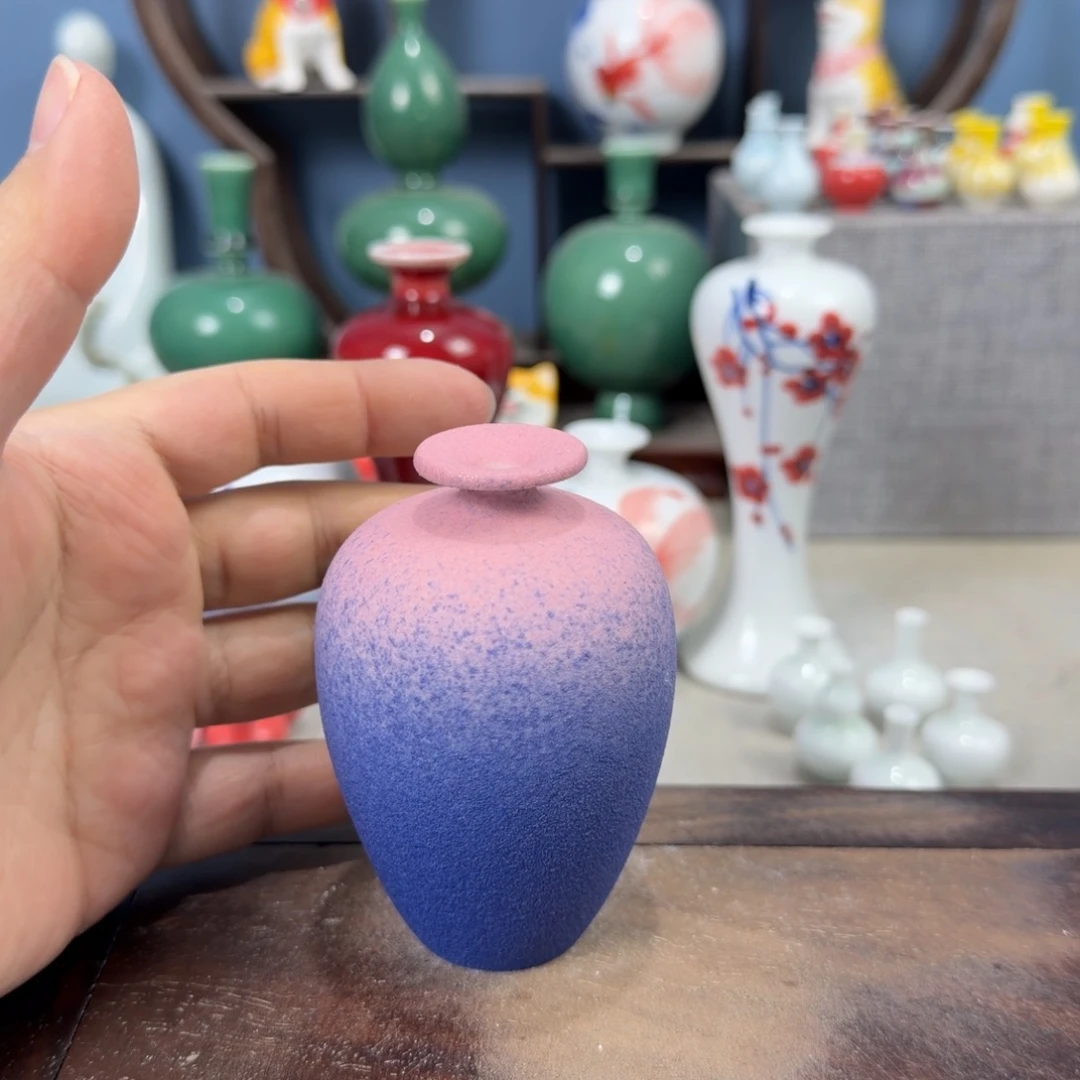 陶瓷手工小花器摆件