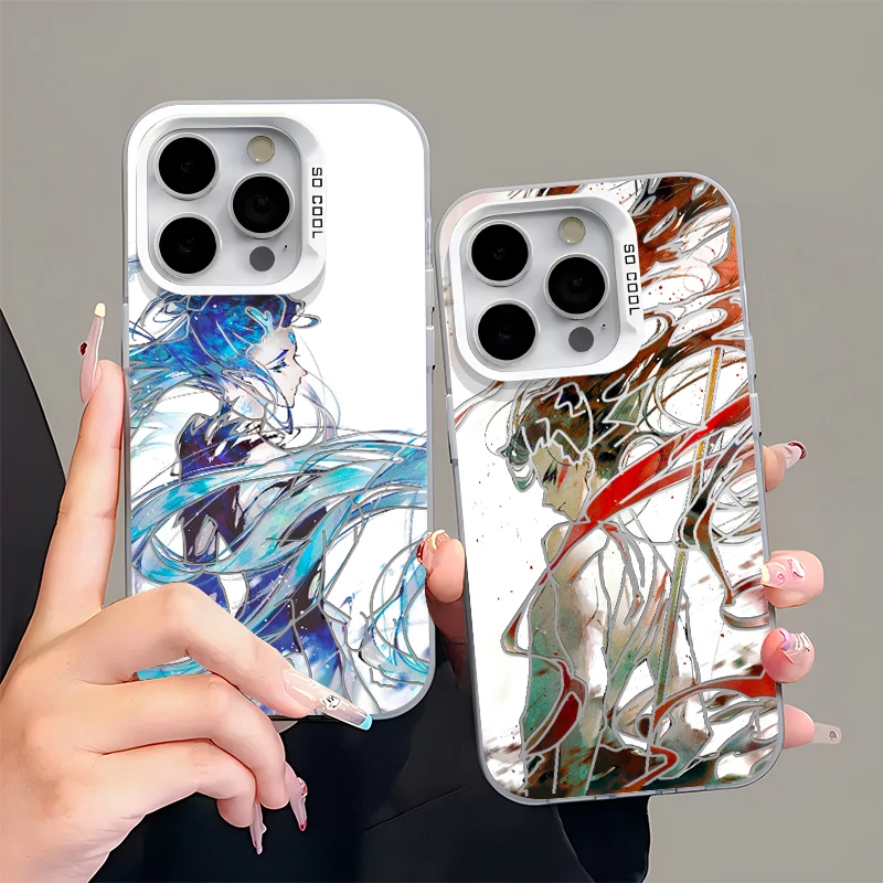 欧克里里红藕蓝饼适用苹果16promax创意手机壳华为oppo小米15vivo