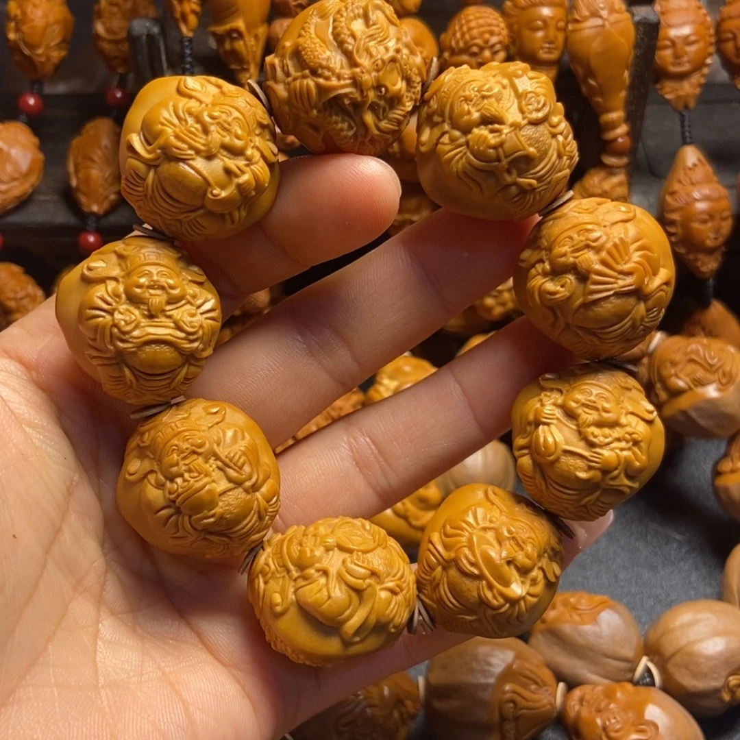 【闪购商品】手串/手链橄榄核支****家九龙财神