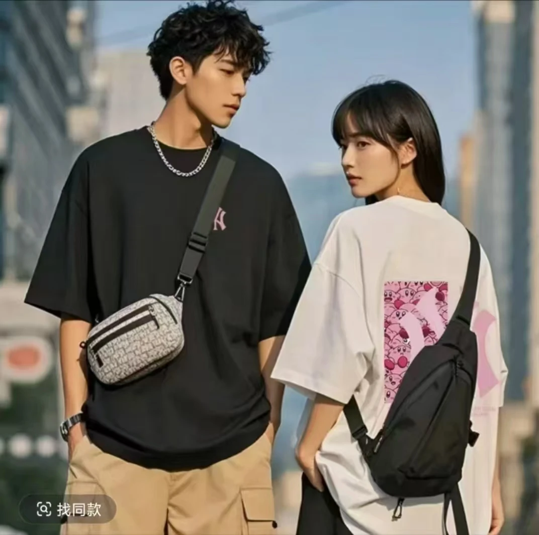 【一折清仓】夏季短袖男女同款情侣半袖休闲透气圆领潮流印花薄款