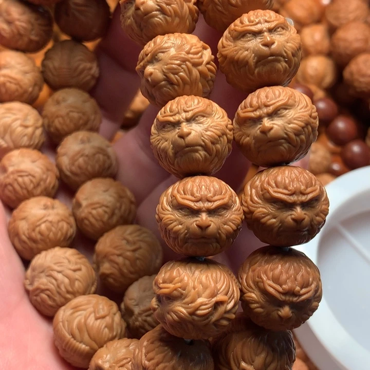 【闪购商品】猴头核桃手串明***好悟空