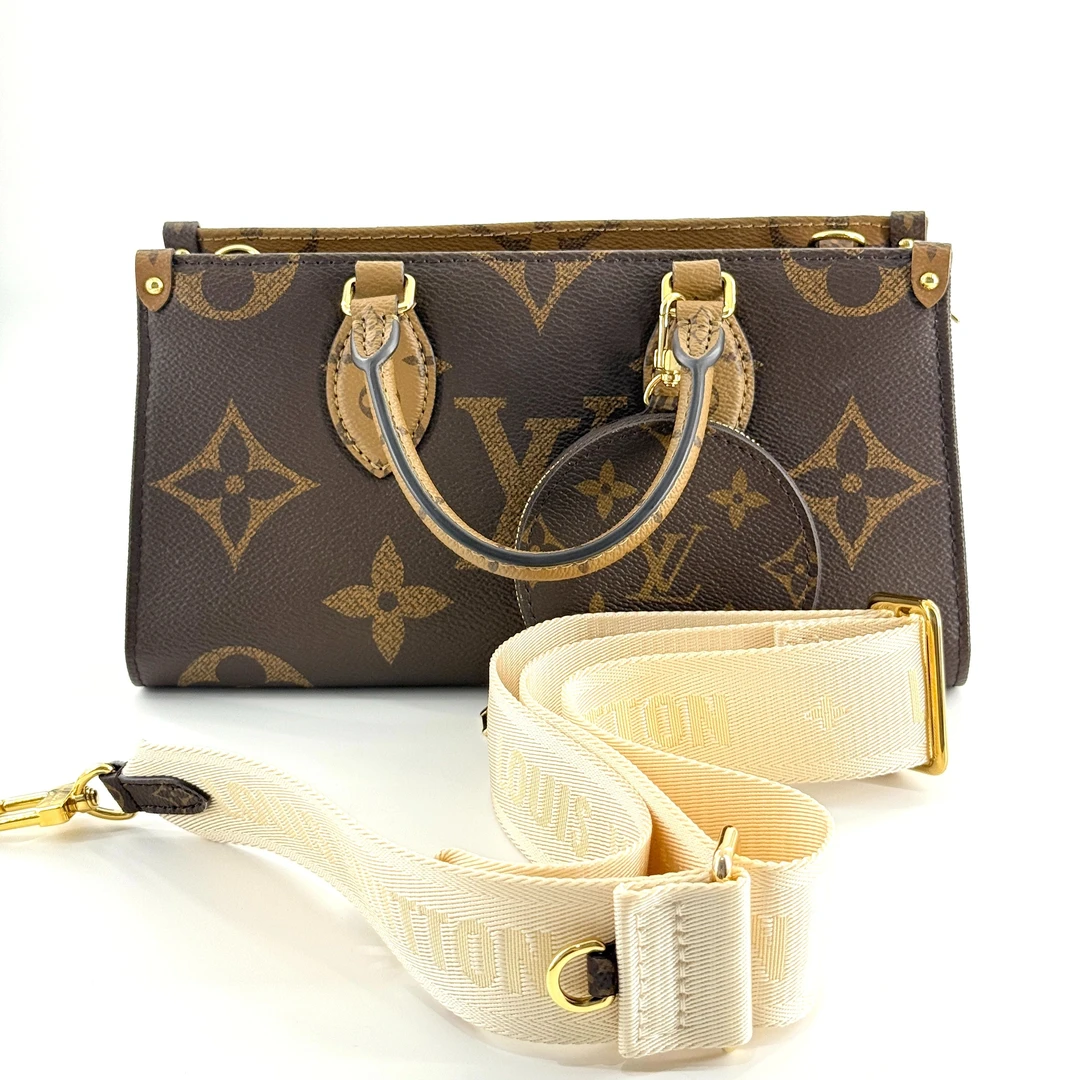 未使用 LouisVuitton/路易威登 onthego横版手提斜挎包芯片款