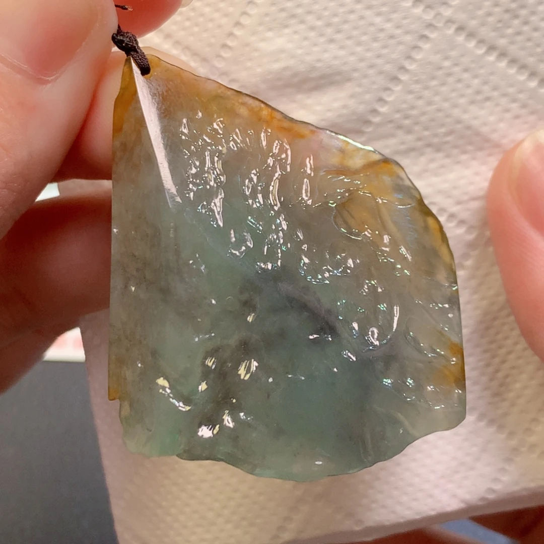 翡翠未镶嵌吊坠(不含链)