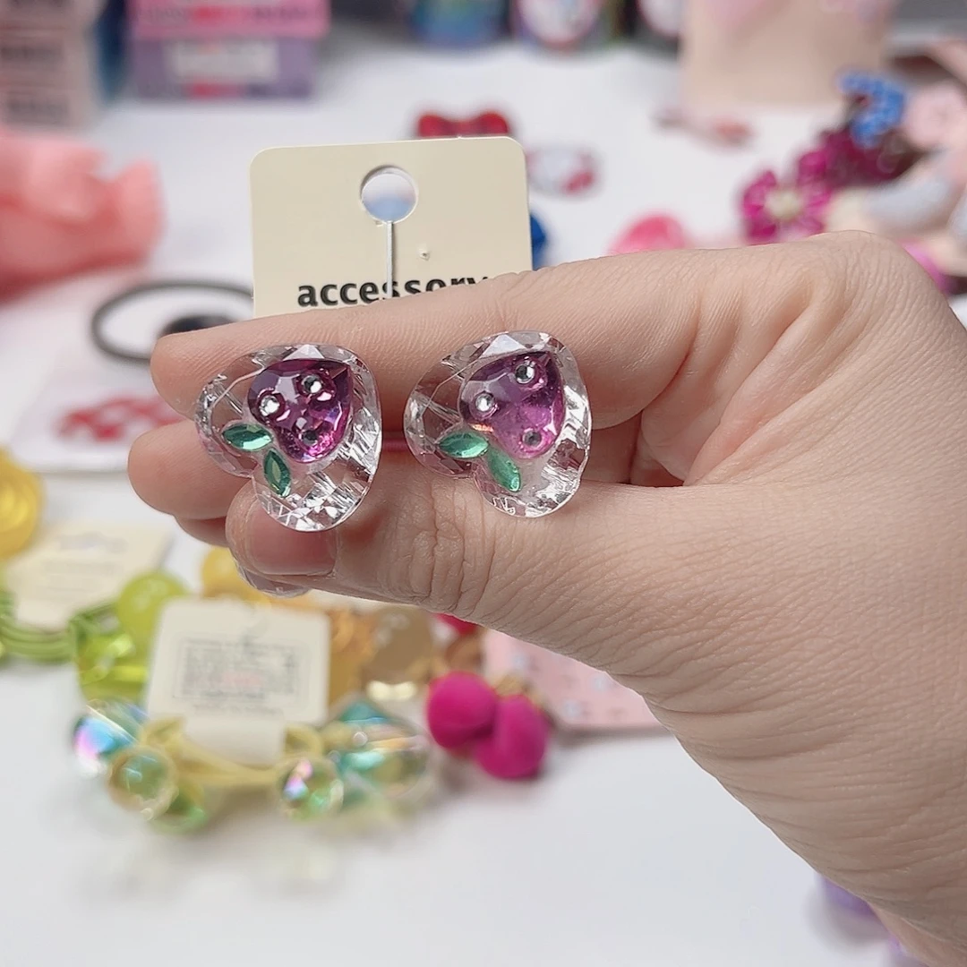 粉草莓透色绕绕儿童