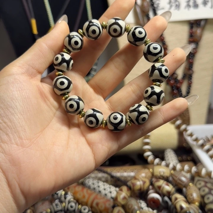 玛瑙/玉髓未镶嵌手链天珠88888